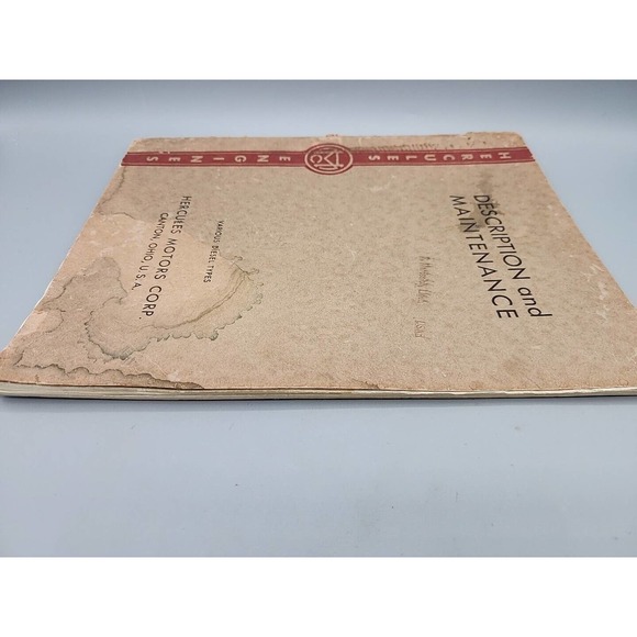 1940s Hercules Motor Description & Maintenance Various Diesel Types Manual - Picture 10 of 13